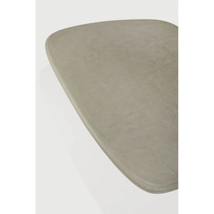 Ethnicraft – Elements – Table Basse De Jardin Elements – Béton Gris Clair - 134 x 96 cm - Galet