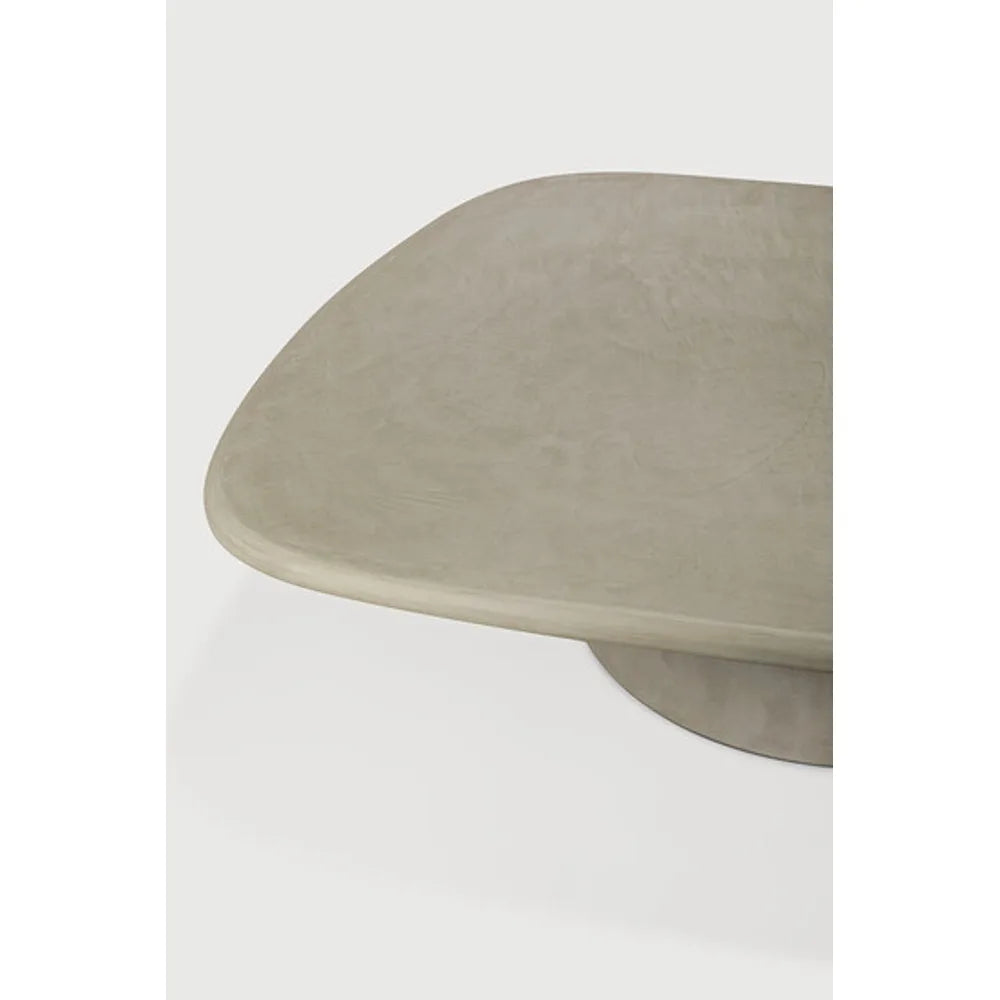 Ethnicraft – Elements – Table Basse De Jardin Elements – Béton Gris Clair - 134 x 96 cm - Galet