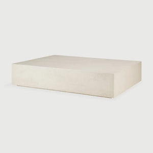 Ethnicraft – Elements – Table Basse Elements – Microciment - 120 x 90 x 25 cm - Rectangulaire