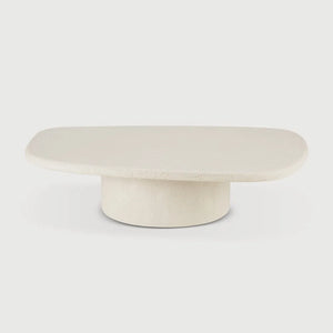 Ethnicraft – Elements – Table Basse Elements – Microciment - 134 x 96 x 30 cm - Galet