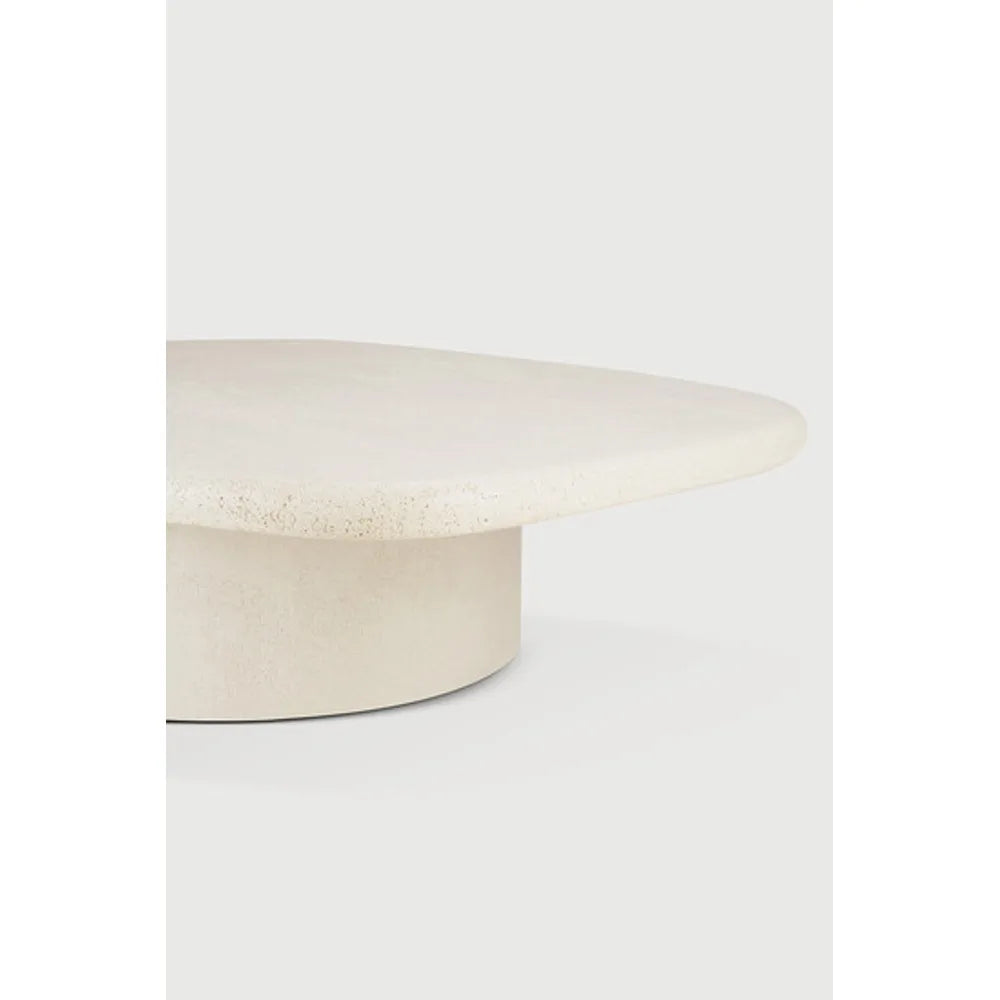 Ethnicraft – Elements – Table Basse Elements – Microciment - 134 x 96 x 30 cm - Galet