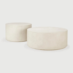 Ethnicraft – Elements – Table Basse Elements – Microciment - 60 x 60 x 37 cm - Rond