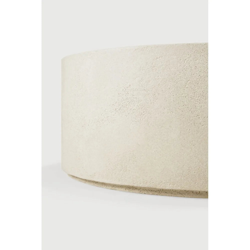 Ethnicraft – Elements – Table Basse Elements – Microciment - 80 x 80 x 32 cm - Rond - 31.5 x 31.5 x 12.5