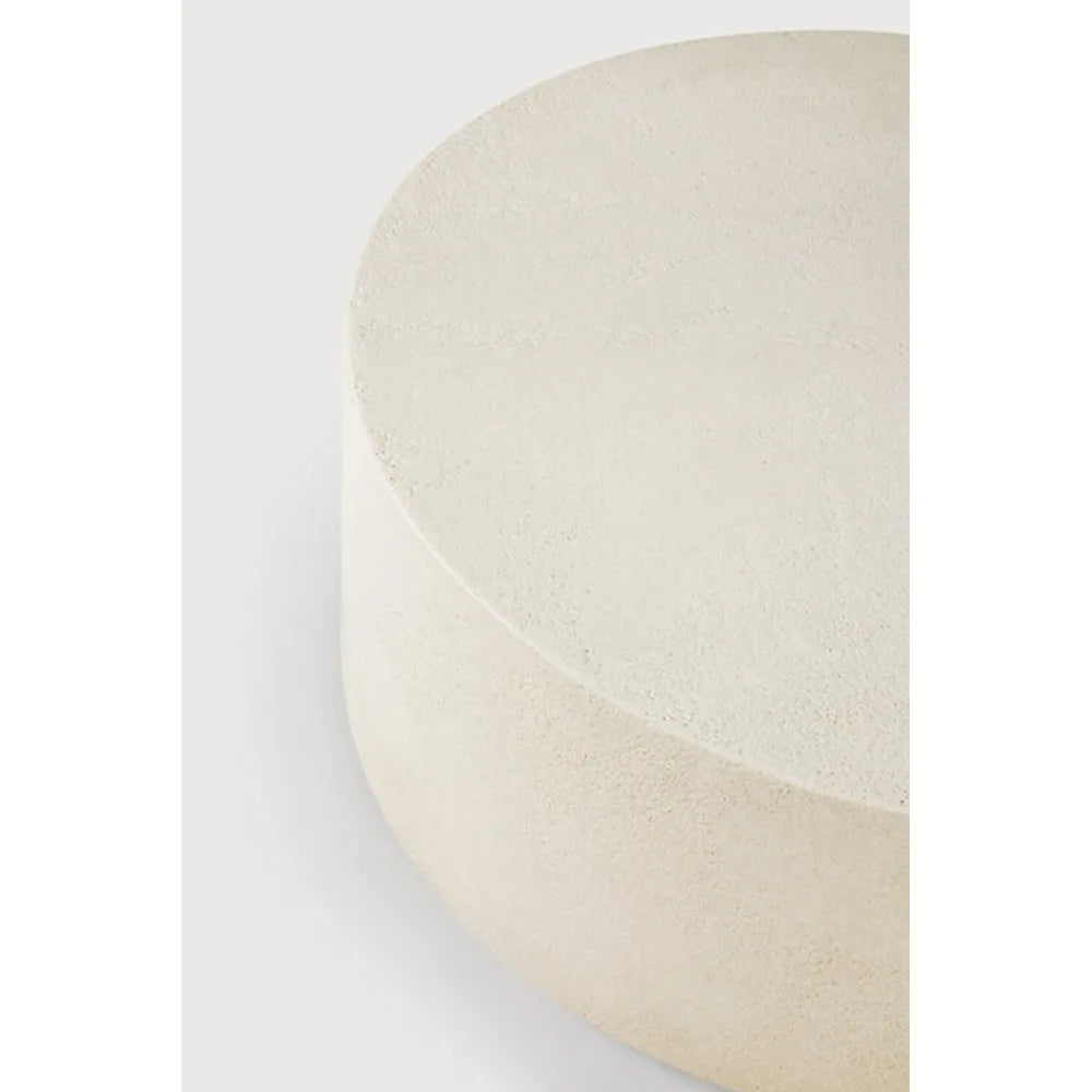 Ethnicraft – Elements – Table Basse Elements – Microciment - 80 x 80 x 32 cm - Rond - 31.5 x 31.5 x 12.5