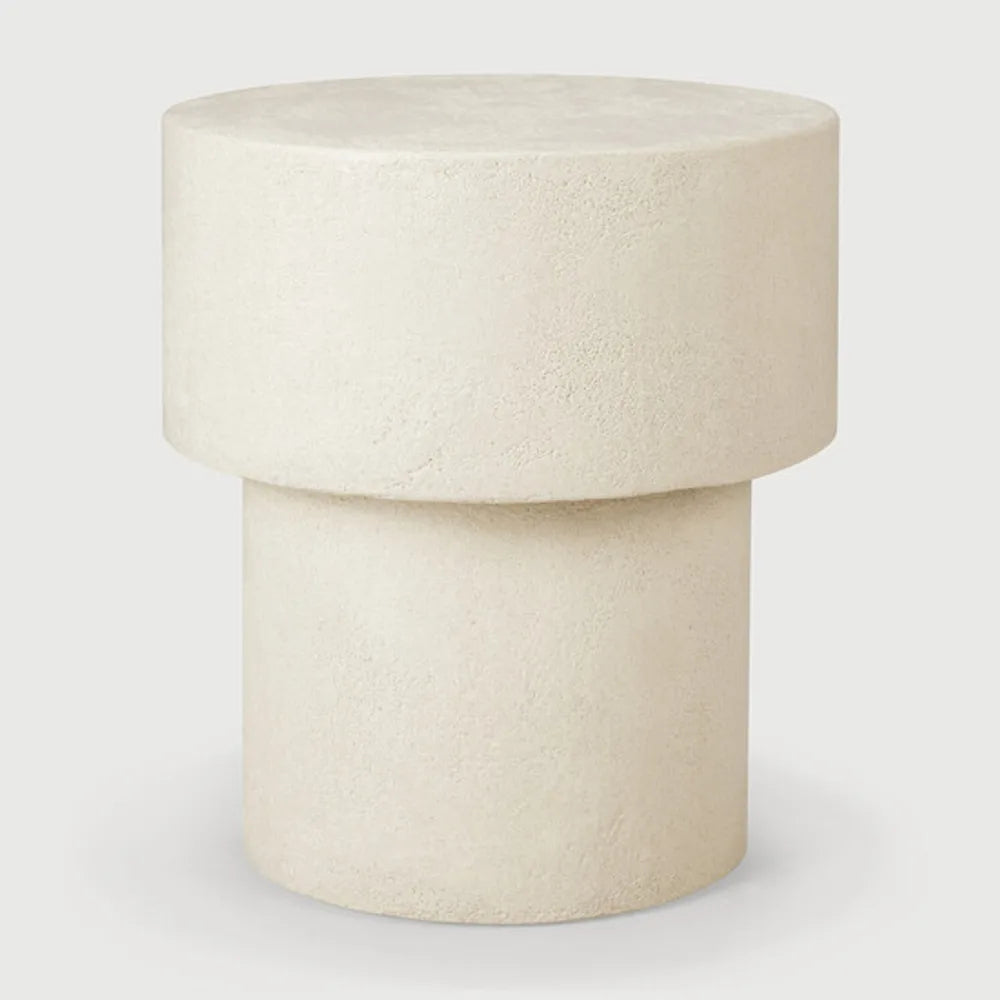 Ethnicraft – Elements – Table D Appoint Elements – Microciment - 41 x 41 x 47 cm - Forme champignon