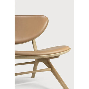 Ethnicraft – Eye – Fauteuil Eye – Chêne - Cuir de couleur Sienna