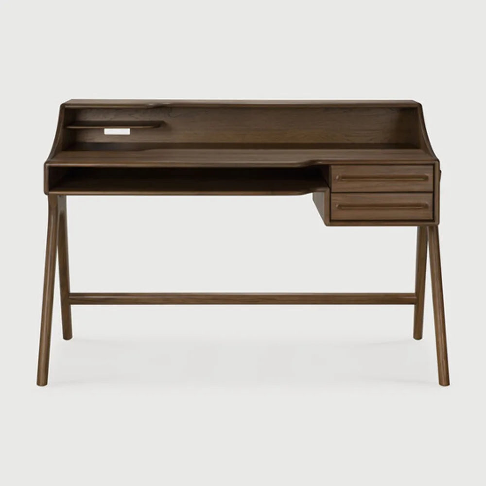 Ethnicraft – Flow – Bureau Flow – Teck wild brown