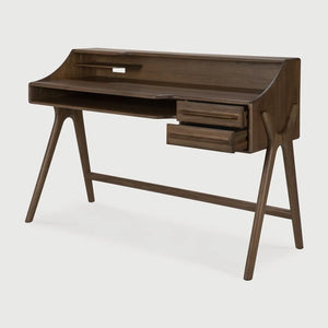 Ethnicraft – Flow – Bureau Flow – Teck wild brown