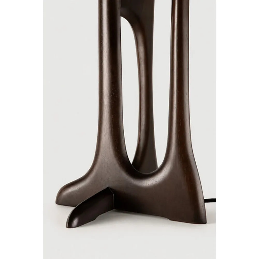 Ethnicraft – Flow – Lampadaire Flow – Acajou rose brown - Table lamp