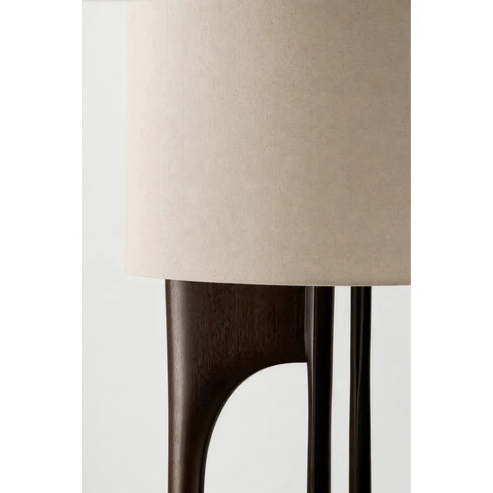 Ethnicraft – Flow – Lampadaire Flow – Acajou rose brown - Floor lamp 