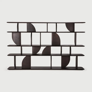 Ethnicraft – Geometric – Etagere Geometric – Teck brun foncé