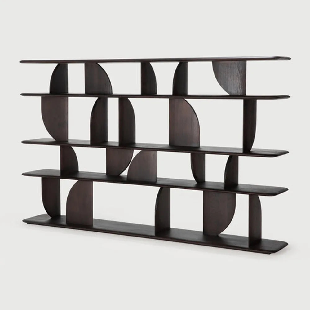 Ethnicraft – Geometric – Etagere Geometric – Teck brun foncé