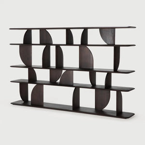 Ethnicraft – Geometric – Etagere Geometric – Teck brun foncé