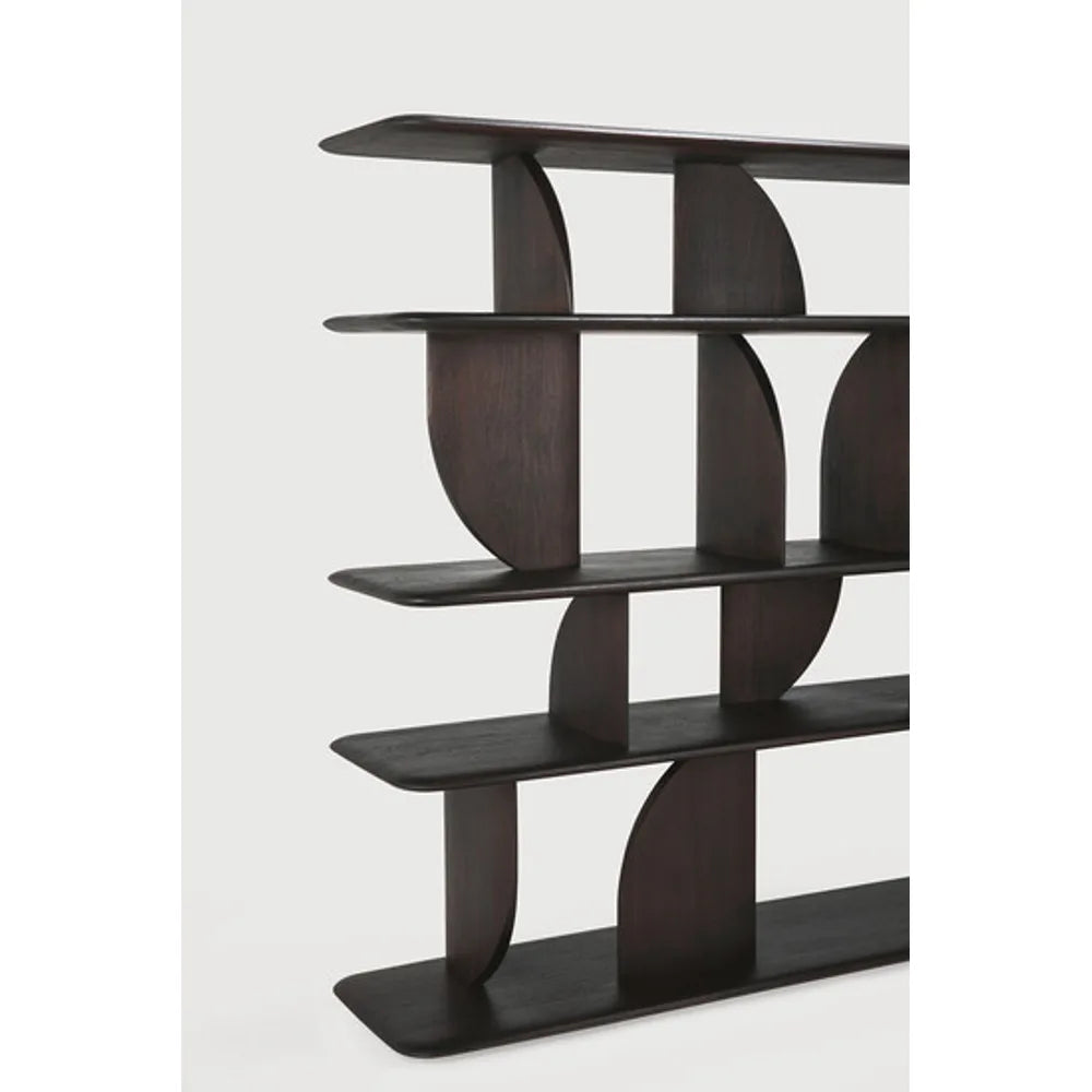 Ethnicraft – Geometric – Etagere Geometric – Teck brun foncé