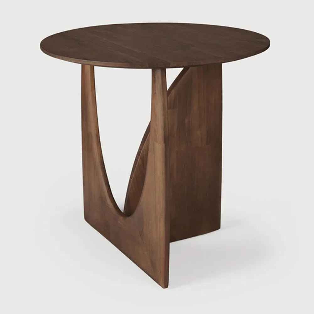 Ethnicraft – Geometric – Table D Appoint Geometric – Teck brun