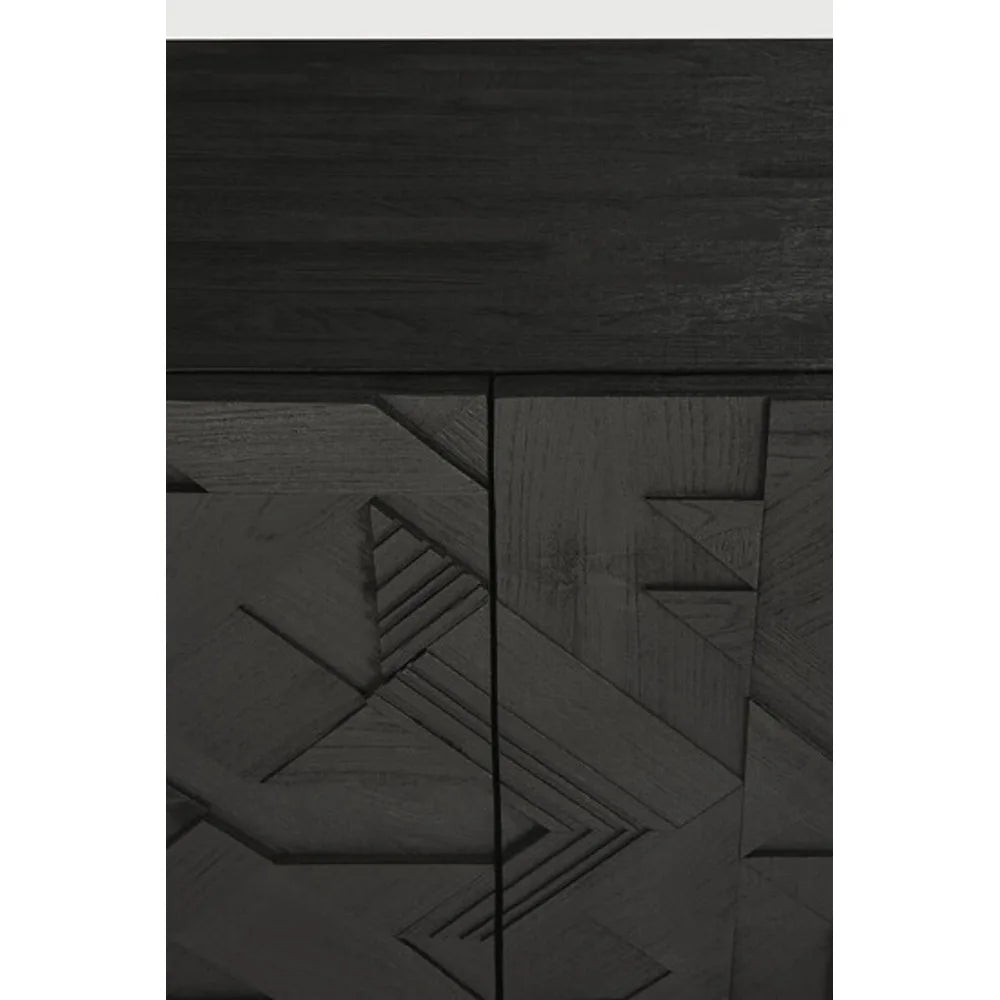 Ethnicraft – Graphic – Buffet Graphic – Teck noir - 224 cm