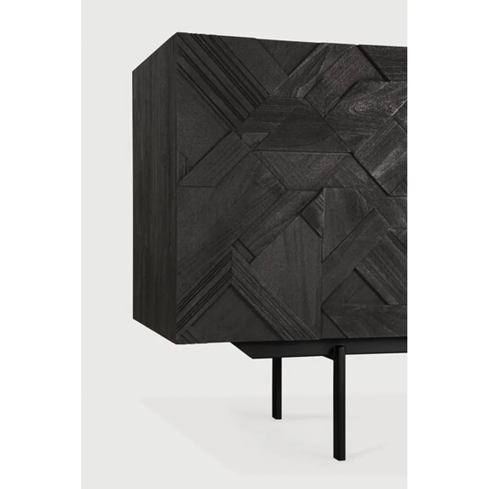 Ethnicraft – Graphic – Buffet Graphic – Teck noir - 224 cm