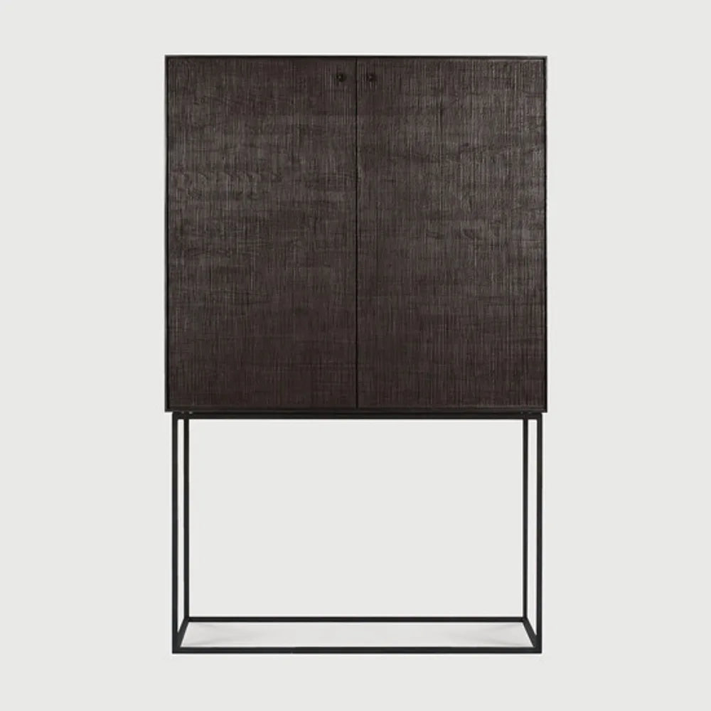 Ethnicraft – Grooves – Armoire Grooves – Teck noir clair