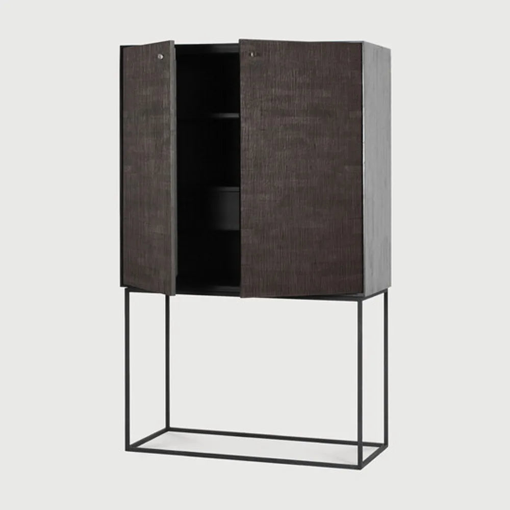 Ethnicraft – Grooves – Armoire Grooves – Teck noir clair