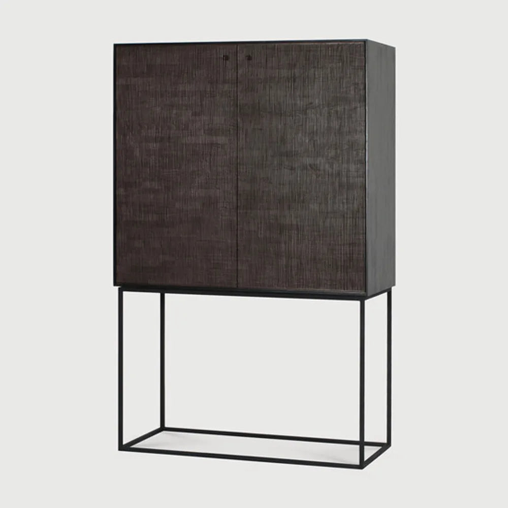 Ethnicraft – Grooves – Armoire Grooves – Teck noir clair