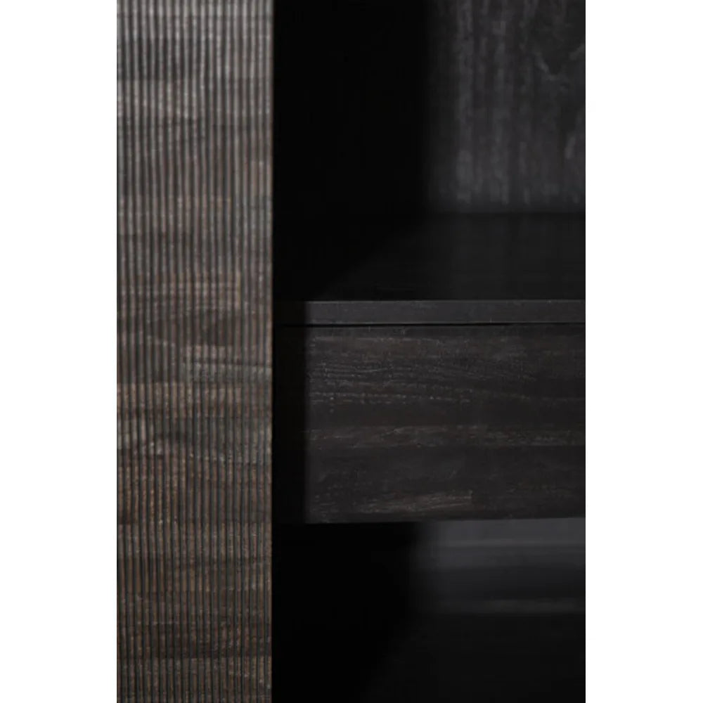 Ethnicraft – Grooves – Armoire Grooves – Teck noir clair