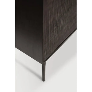Ethnicraft – Grooves – Buffet Grooves – Teck noir clair - 152 cm