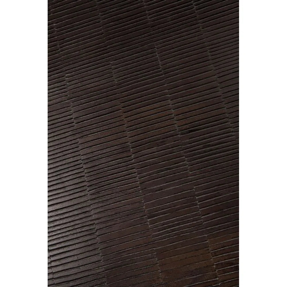 Ethnicraft – Grooves – Table Basse Grooves – Teck off black - 140 x 110 cm