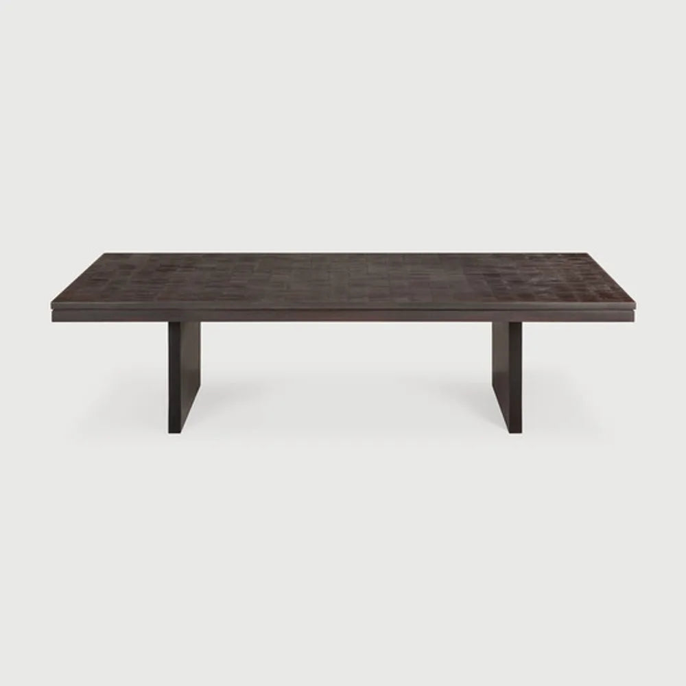 Ethnicraft – Grooves – Table Basse Grooves – Teck off black - 135 x 65 cm