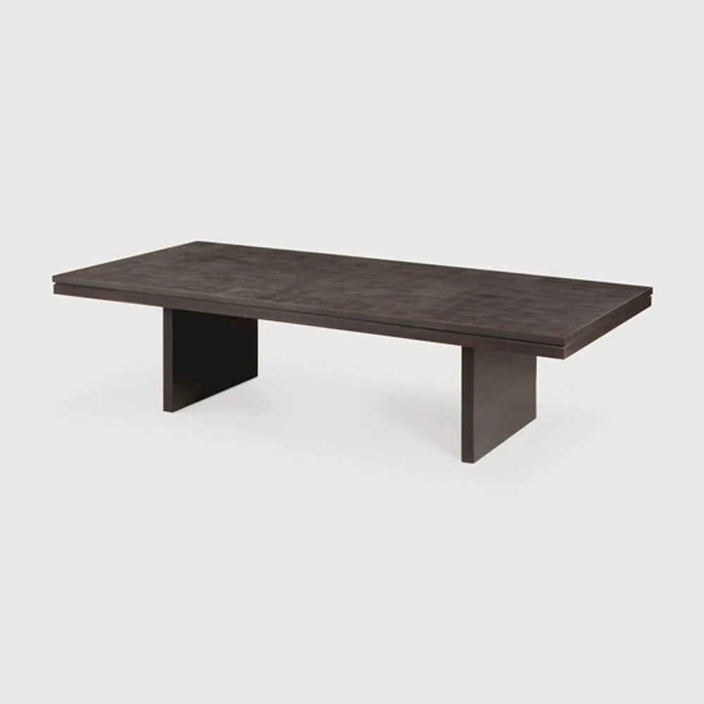Ethnicraft – Grooves – Table Basse Grooves – Teck off black - 135 x 65 cm