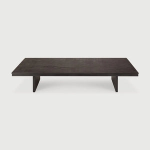 Ethnicraft – Grooves – Table Basse Grooves – Teck off black - 170 x 120 cm
