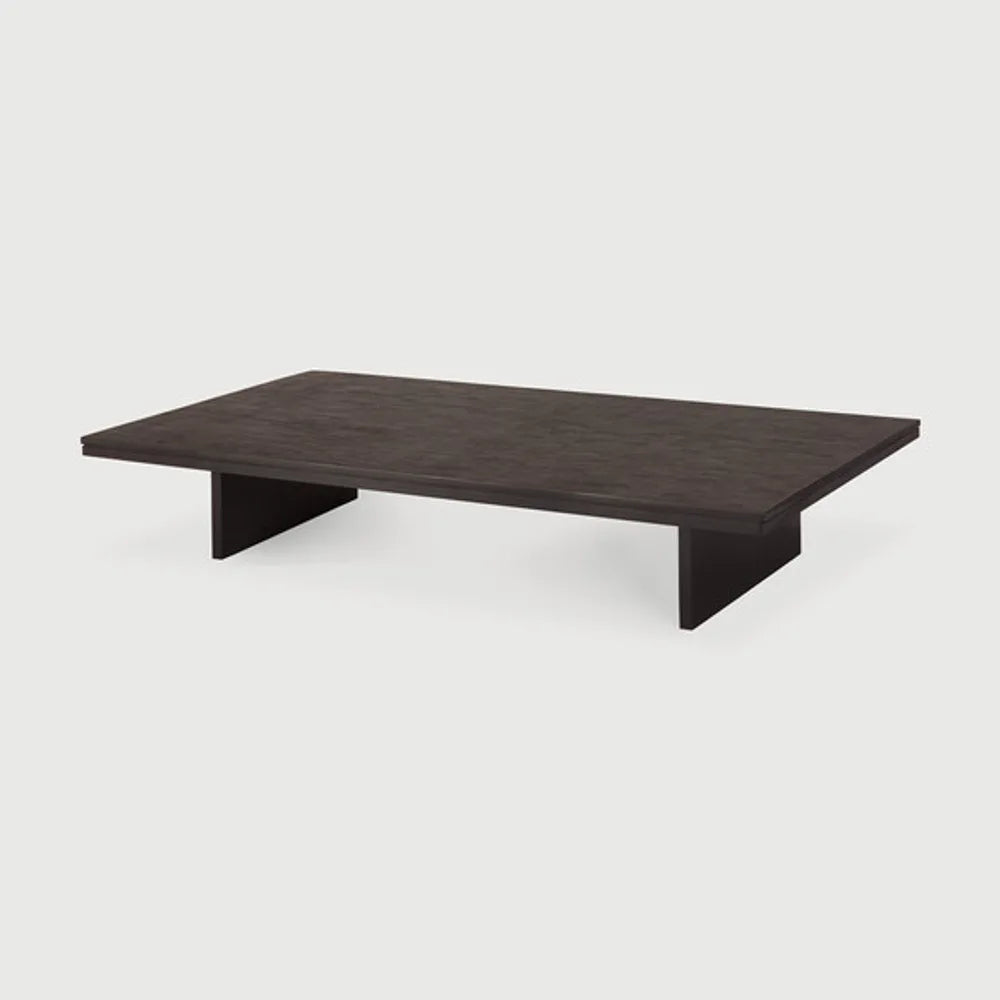 Ethnicraft – Grooves – Table Basse Grooves – Teck off black - 170 x 120 cm