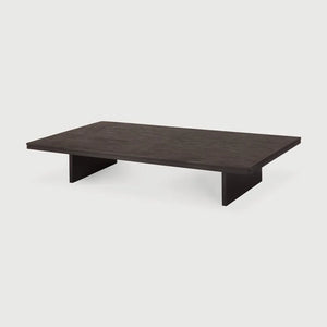 Ethnicraft – Grooves – Table Basse Grooves – Teck off black - 170 x 120 cm