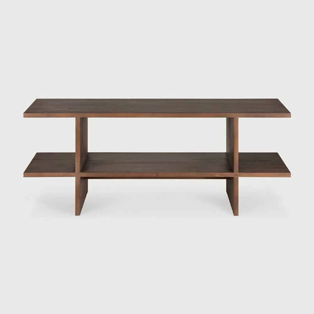 Ethnicraft – Kabuki – Table D'Appoint Kabuki – Teck brun