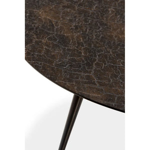 Ethnicraft – Luna – Table Basse Luna – Whisky - 50 x 50 x 45 cm