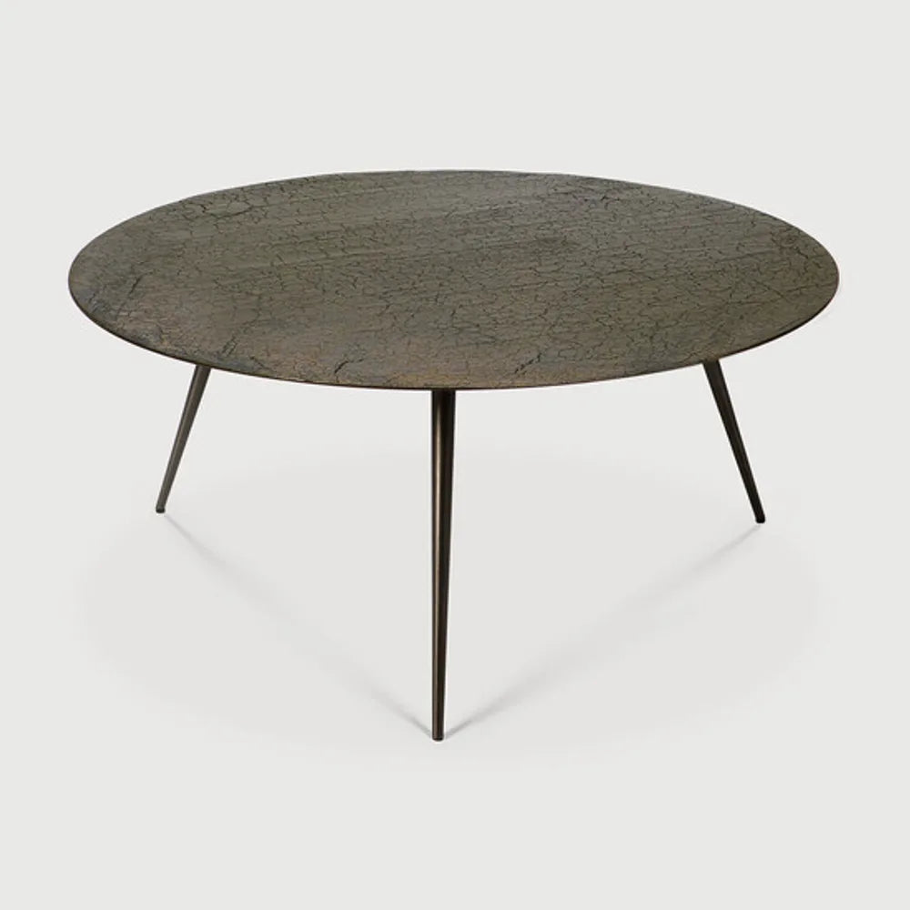 Ethnicraft – Luna – Table Basse Luna – Whisky - 80 x 80 x 35 cm
