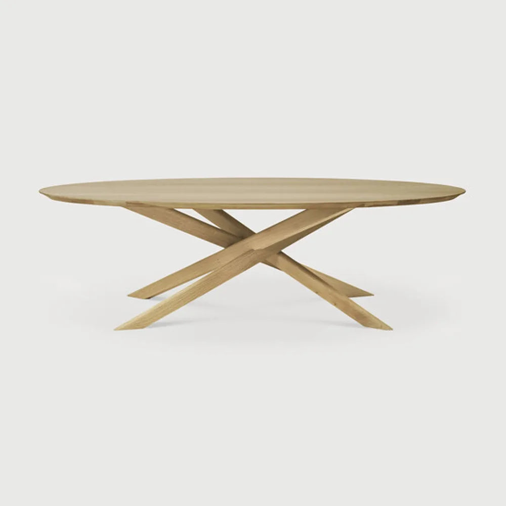 Ethnicraft – Mikado – Table Basse Mikado – Chêne - Ovale