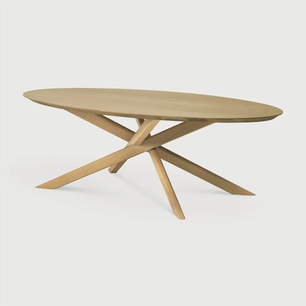 Ethnicraft – Mikado – Table Basse Mikado – Chêne - Ovale