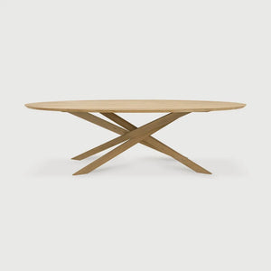 Ethnicraft – Mikado – Table Mikado – Chêne - 267 cm - Ovale