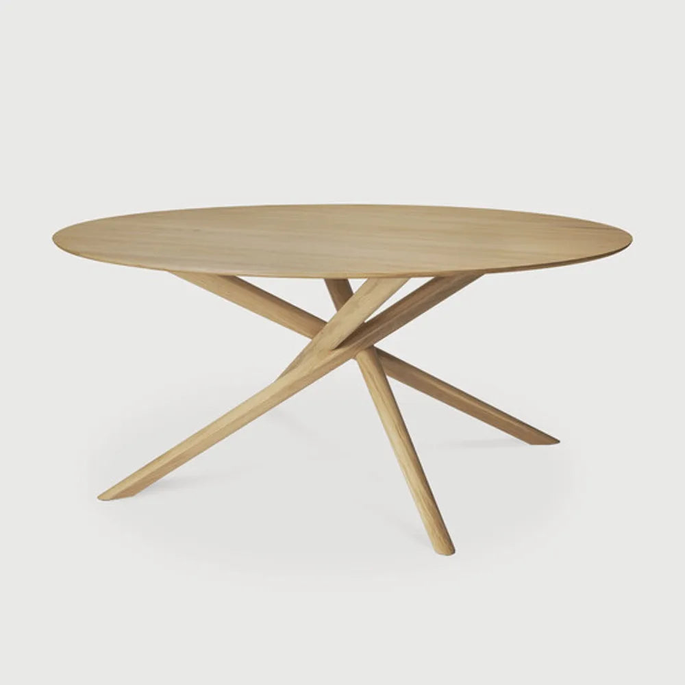 Ethnicraft – Mikado – Table Mikado – Chêne - 150 cm - Rond