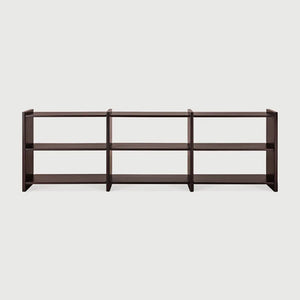 Ethnicraft – Mortise – Etagere Mortise – Acajou rose brown - 262 x 41 x 82 cm