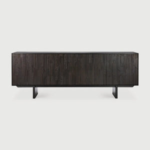 Ethnicraft – Mosaic – Buffet Mosaic – Teck noir clair - 227 cm