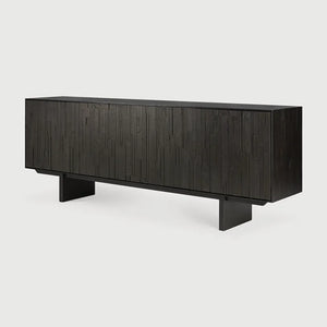 Ethnicraft – Mosaic – Buffet Mosaic – Teck noir clair - 227 cm