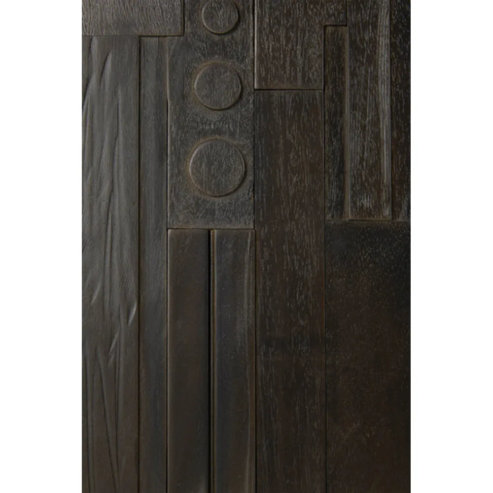 Ethnicraft – Mosaic – Buffet Mosaic – Teck noir clair - 227 cm