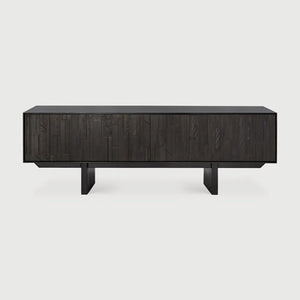 Ethnicraft – Mosaic – Meuble TV Mosaic – Teck noir clair - 162 cm