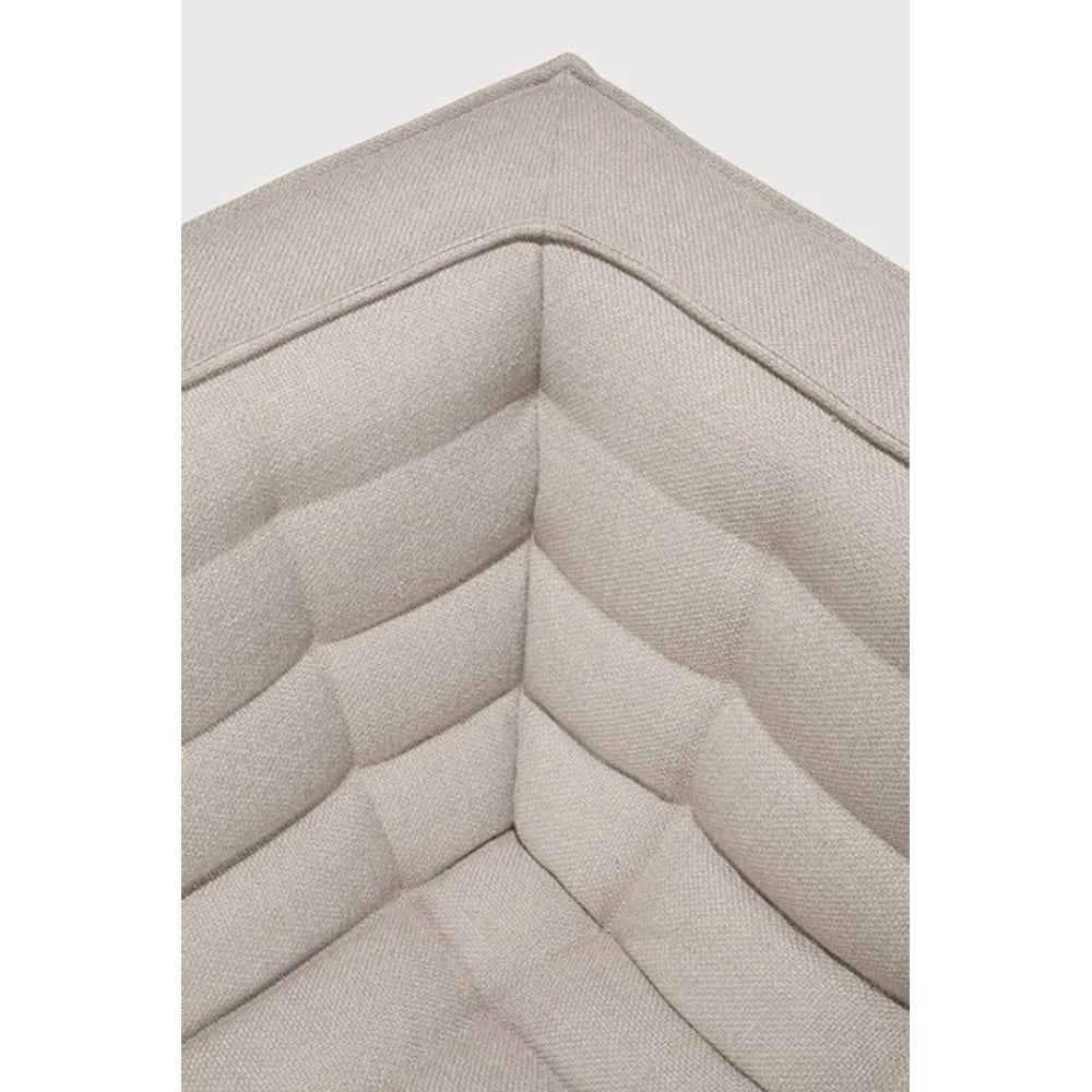 Ethnicraft – N701 – Canape N701 – 2 personnes - Beige – tissu standard