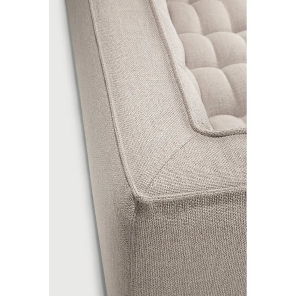 Ethnicraft – N701 – Canape N701 – 2 personnes - Beige – tissu standard