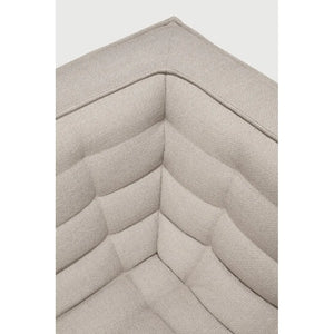 Ethnicraft – N701 – Canape N701 – 3 personnes - Beige – tissu standard