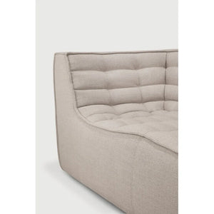 Ethnicraft – N701 – Canape N701 – 3 personnes - Beige – tissu standard