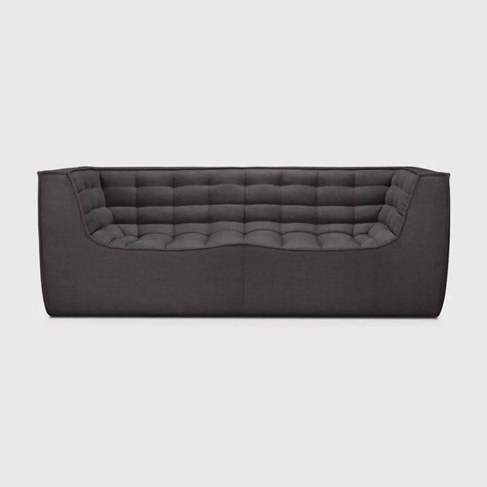 Ethnicraft – N701 – Canape N701 – 2 personnes - Dark Grey – tissu standard