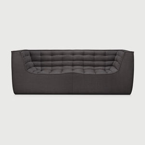 Ethnicraft – N701 – Canape N701 – 2 personnes - Dark Grey – tissu standard